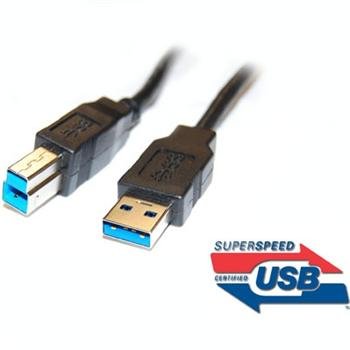 PremiumCord Kabel USB 3.0 Super-speed 5Gbps A-B, 9pin, 5m