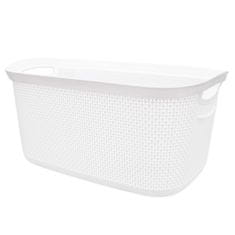 Tragar Koš za perilo 50x31,5x23cm 29L PEARL bela