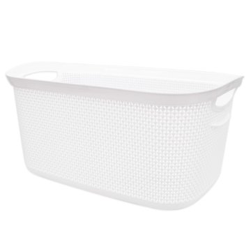 Tragar Koš za perilo 50x31,5x23cm 29L PEARL bela