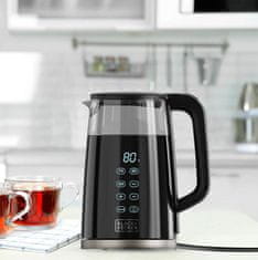 Black+Decker Električni kotliček Black+Decker BXKE2206E, 2200 W, 1.7 L, 7 nastavitev temperature, samodejno izklop.