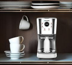 Blaupunkt Blaupunkt CMD802WH avtomatski espresso aparat za zalivanje, srebrna barva, zmogljivost 900 W, kapaciteta 14 skodelic