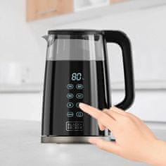 Black+Decker Električni kotliček Black+Decker BXKE2206E, 2200 W, 1.7 L, 7 nastavitev temperature, samodejno izklop.