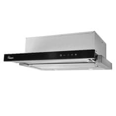 Akpo Kuhinjska napa Akpo WK-7 Light, črna inox, 60 cm, s steklenim dotikom, LED svetila, tiho delovanje 53 dB, znanec moči 294 m³/h