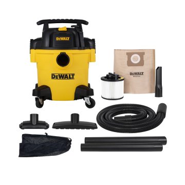 DeWalt 20L SUHO/MOKRO VAKUM Z NA TEMATU AT-DXV20P - Črno/Rumena, 15 kPa, HEPA filtracija, 3 kolesa, 2m cev, 3m kabel