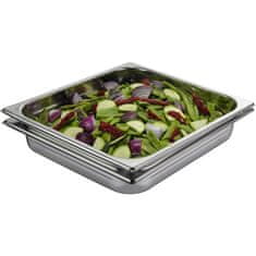 Electrolux Electrolux E9OOGC23 pravokotni pekač iz nerjavnega jekla, 2 kosa, oven-safe, brez pokrova, inox barva