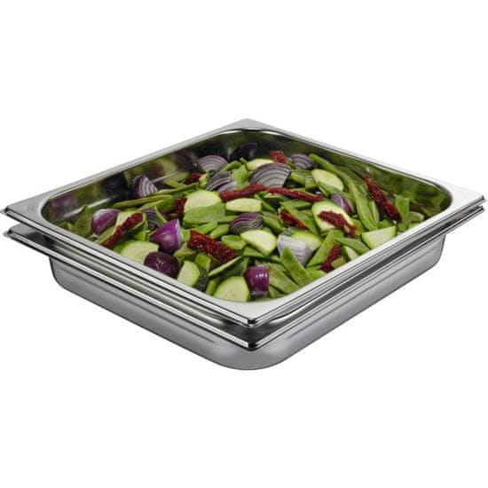 Electrolux Electrolux E9OOGC23 pravokotni pekač iz nerjavnega jekla, 2 kosa, oven-safe, brez pokrova, inox barva