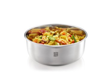 Gefu GEFU Provido okrogla skleda 1000 L iz nerjavnega jekla, s plastičnim pokrovom, natančnih dimenzij 17,5 cm x 7,5 cm