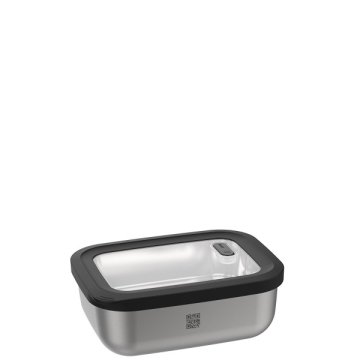 Gefu GEFU Provido pravokotna skleda iz nerjavečega jekla 600 L s pokrovom, odporna na mikrovalove, velika zmogljivost