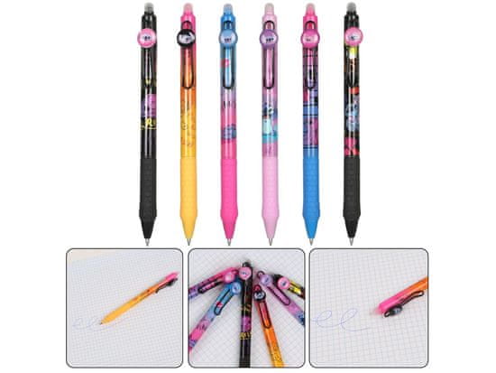 Disney DISNEY Stitch Naključno oblikovano gelsko pero, modro črnilo, brisljivo, avtomatsko pero 0,7mm