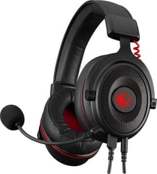 Rampage Gaming slušalke Rampage K60 DROP Plus, 7.1 kanalni prostorski zvok, rdeče osvetlitve, odstranljiv mikrofon, cz 2m.