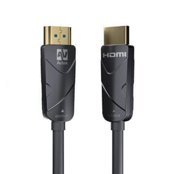 Avtek Avtek HDMI kabel, aktiven, 20 m, podpira 4K, hitrost prenosa 18 Gb/s, zlati kontakti, črn