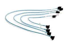SuperMicro Supermicro SATA kabel 0,56 m, 4 x moški priključek, črno-modro-bela barva, zasnovan za stabilno povezavo računalnika
