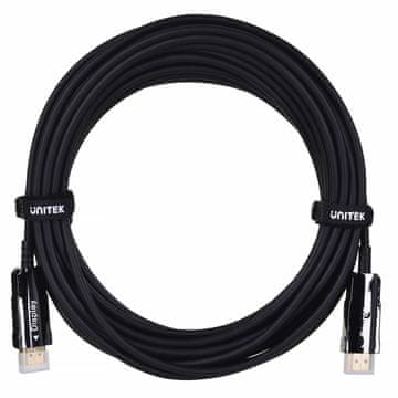Unitek Kabel UNITEK HDMI 2.0 4K 60Hz AOC, dolžina 10m, črn, maksimalna ločljivost 4096 x 3112 pikslov, enojni paket