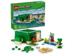 LEGO LEGO Minecraft 21254 Plaža Želve - gradbeni komplet s 234 elementi in 2 figuricama, primeren za otroke od 8. leta dalje.