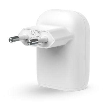 Belkin Belkin BoostCharge USB-C PD 3.0 PPS Stenski Polnilec 30W, Beli, Hitro Polnjenje za pametne telefone in tablice