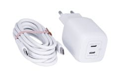 Belkin Belkin WCH013vf2MWH-B6 Bel белlicas 65W AC hitro polnjenje za prenosne računalnike in pametne telefone, 2m bel kabel