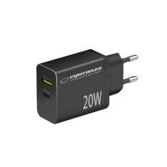 Esperanza Polnilnik Esperanza EZC105K 20W, Črna