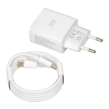 iBOX Univerzalni hitro polnilnik iBox ILUC39W, bela, AC, 20W, USB-C, Quick Charge 3.0, Power Delivery 3.0, notranja uporaba
