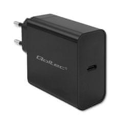 Qoltec Qoltec 52379 Super Hiter PD Polnilec | 65W, 1xUSB-C, Črn | Overcharge, Prekomerno segrevanje, Kratkostična zaščita