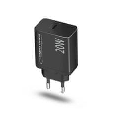 Esperanza Polnilec Esperanza EZC104K 20W Črn s Power Delivery in zaščito pred prenapolnjenjem, USB Type-C, 100-240 V