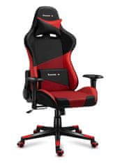 Huzaro Kovinsko PC igralno stol Huzaro Force 6.2 z ergonomskim zaslonom in oblazinjenjem, črno-rdeč, maksimalna teža 130 kg