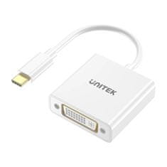 Unitek UNITEK USB-C na DVI adapter 1080P@60Hz, bel, 15 cm M/F, hitra dostava v 24 urah