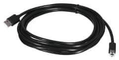 Unitek Kabel UNITEK Y-C420GBK USB 2.0, 3 m, USB A na USB B, Črn, moški priključki, visok prenos podatkov do 480 Mbit/s