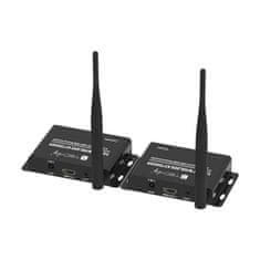 Techly Techly IDATA HDMI-WL55 AV podaljšek, brezžični prenosnik in sprejemnik, črn, 1080p, do 50 m, CE, FCC, RoHS