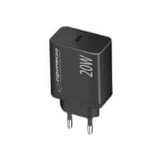 Esperanza Polnilec Esperanza EZC104K 20W Črn s Power Delivery in zaščito pred prenapolnjenjem, USB Type-C, 100-240 V