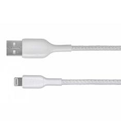 Belkin Belkin CAA002BT1MWH lightning kabel 1 m, MFi certifikat, USB A, beli, visokokakovosten in zanesljiv prenos podatkov