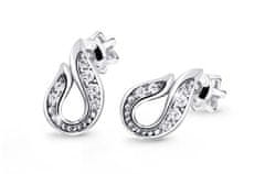 Cutie Jewellery Unikatni uhani iz belega zlata Z3062-30-10-X-2