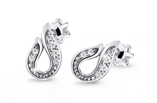 Cutie Jewellery Unikatni uhani iz belega zlata Z3062-30-10-X-2