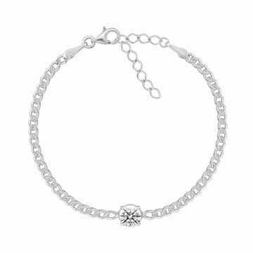 Brilio Silver Ženska srebrna zapestnica s kubičnim cirkonijem BRC184W