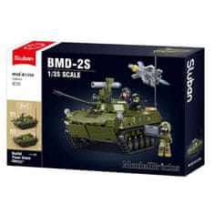 Sluban Model Bricks M38-B1250 BMD-2S Tank v merilu 1:35