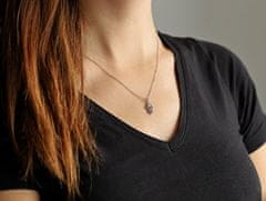 Srebrna ogrlica Hamsa - Roka Fatime AGT-N012W (verižica, obesek)