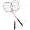 Set za badminton BADMNSET1 črno-rdeč
