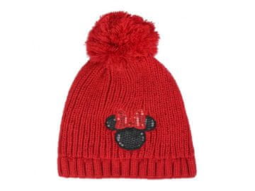 Cerda Otroška zimska kapa z aplikacijami MINNIE MOUSE Red Premium , 2200004283