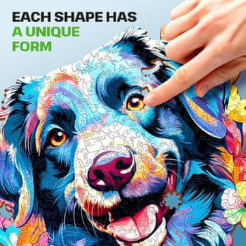 EscapeWelt Lesena sestavljanka Pes 500 kosov