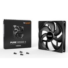 Be quiet! Pure Wings 3 (BL107) 140mm 3-pin črn ventilator