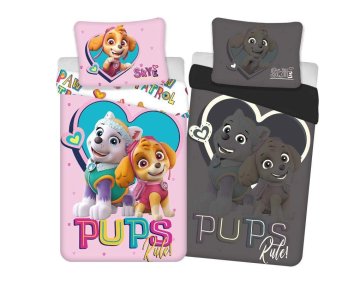 Detexpol Posteljnina Paw Patrol Pups luminous Bombaž, 140/200, 70/80 cm