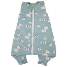 EKO Spalna vreča bombažna večnamenska Dogs Mint 50x75 cm, 3-12m 2,5 TOG