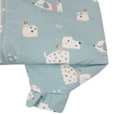 EKO Spalna vreča bombažna večnamenska Dogs Mint 50x75 cm, 3-12m 2,5 TOG