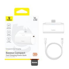 BASEUS Baseusova power banka 5000mAh 20W USB-C bela