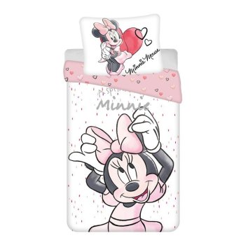Disney JERRY FABRICS Vključeno platno Minnie White Cotton, 140/200, 70/90 cm