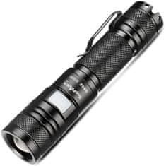 SupFire Supfire A2 LED svetilka za polnjenje Luminus SST-40-W 650lm, USB, Li-ion