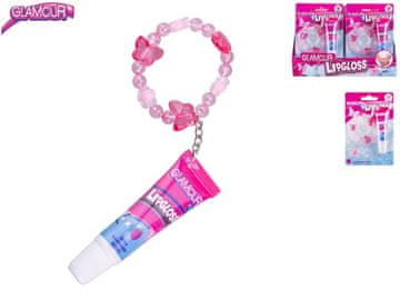 Glamour sijaj za ustnice 12 ml z okusom maline z obeskom