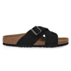 Birkenstock Japanke črna 42 EU Lugano Desert Buck Lea Calz S