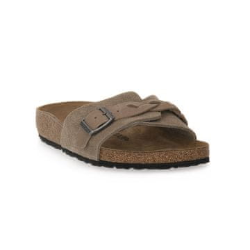 Birkenstock Japanke bež Oita Braided Taupe Suede Calz S
