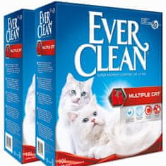 Ever Clean MULTIPLE CAT pesek za mačke - varčno pakiranje 2 x 10L
