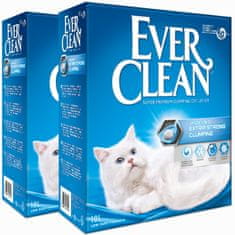 Ever Clean Extra Strong Clumping Unscented, neodišavljen - varčno pakiranje 2 x 10 L